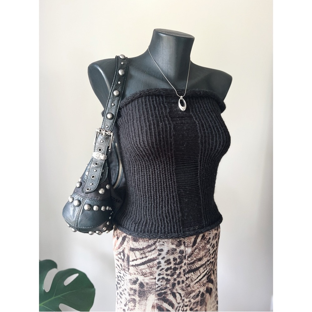 Handmade | Knitted Raw Hem Tube Top